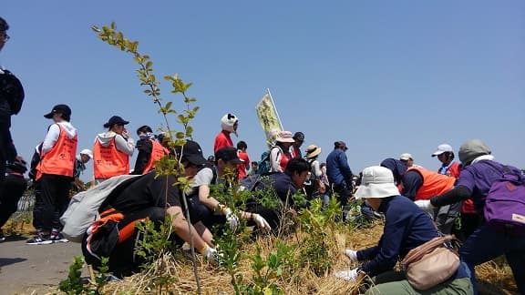 千年希望の丘 植樹祭